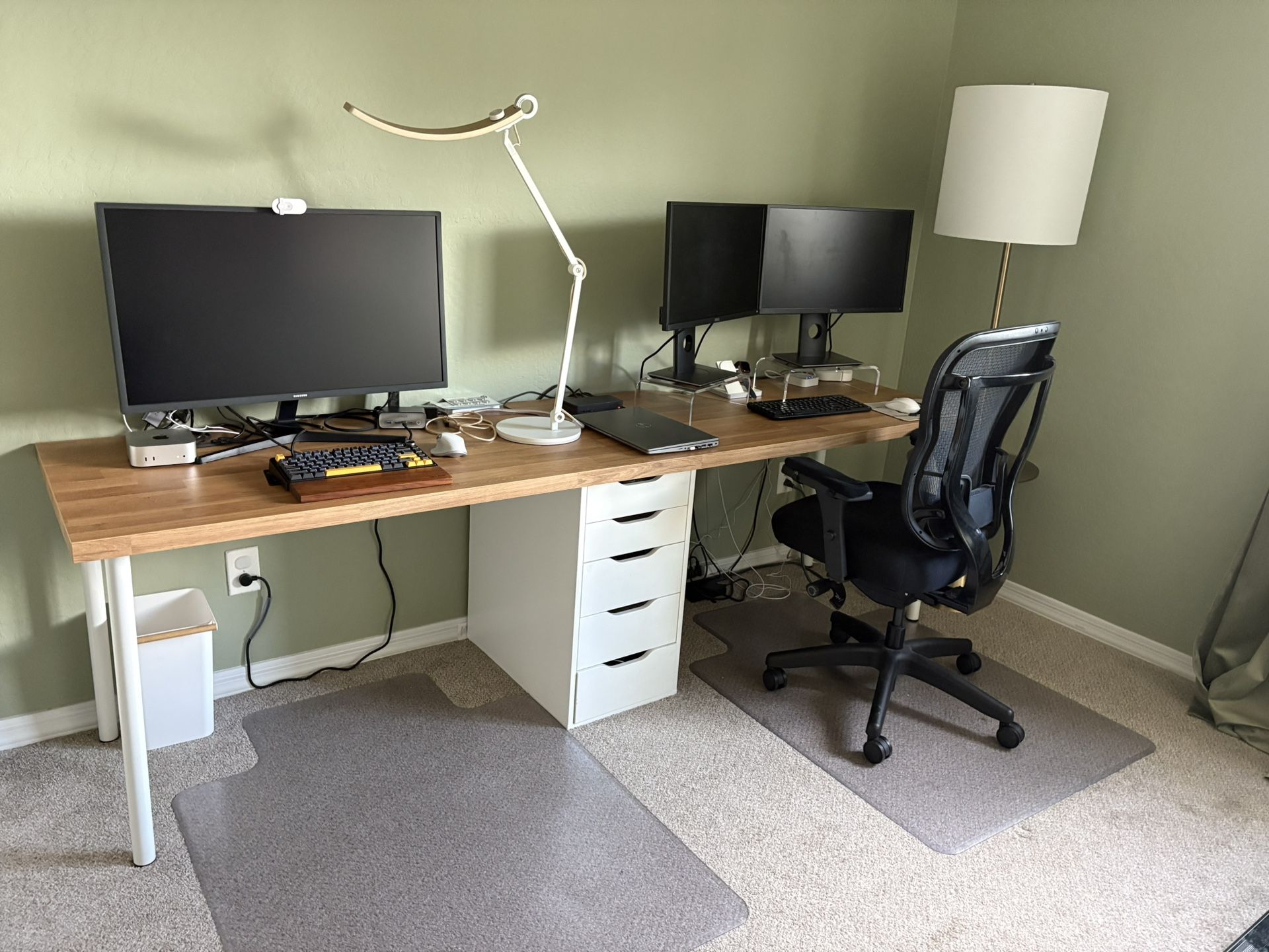 IKEA Dual Desk With Drawers