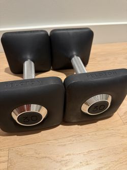 Set of 30lbs Peloton Dumbbells