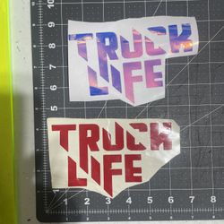Decals, Holographic Truck Life