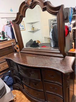 Dresser and mirror