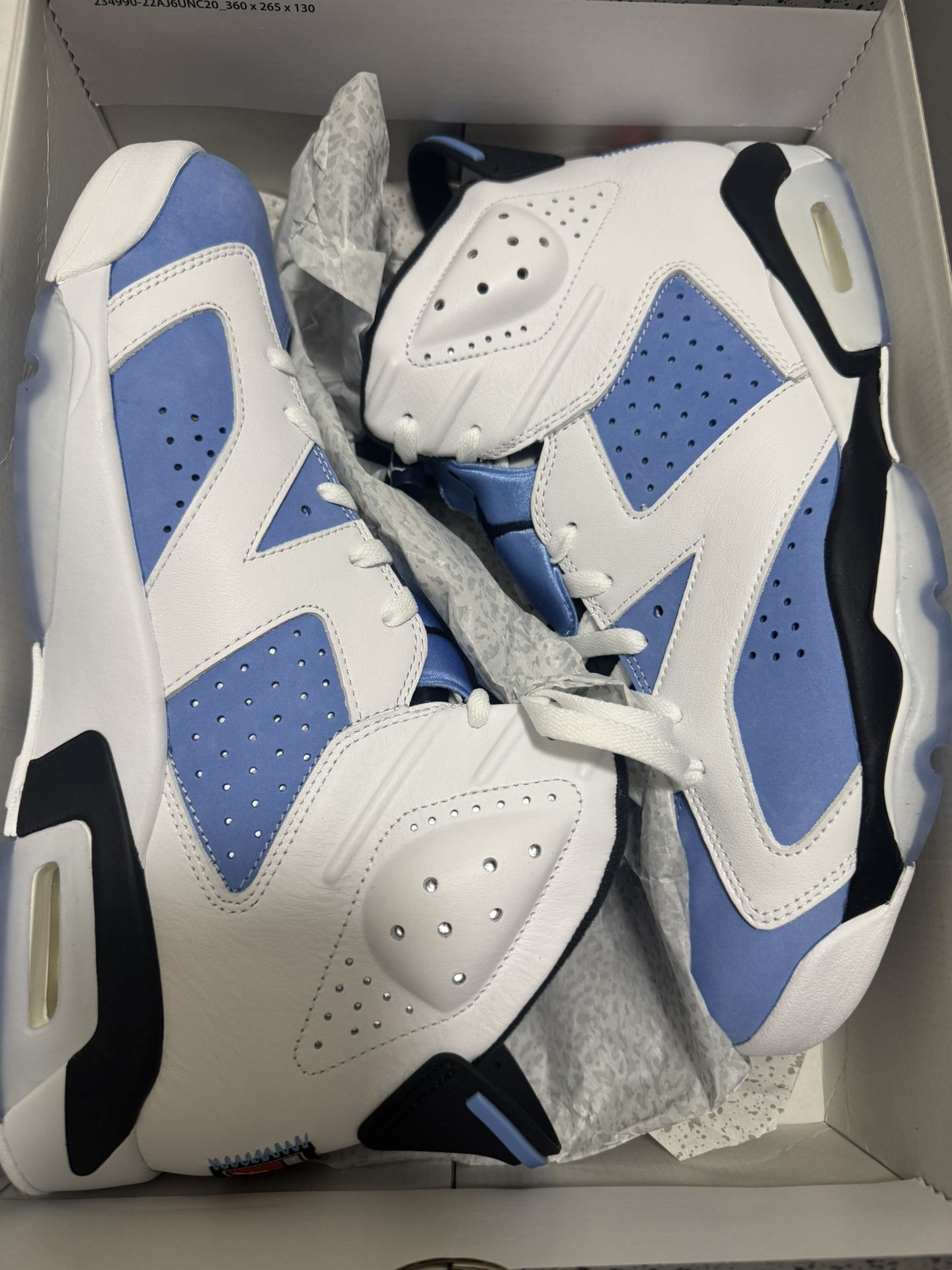 DS NEW JORDAN 6 UNC SIZE 13