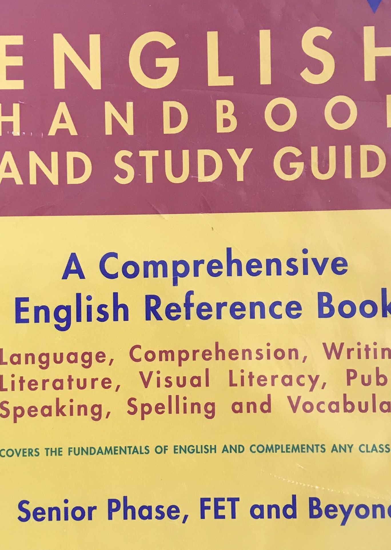 English Handbook And Study Guide