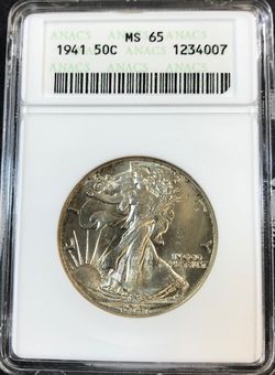 1941-P Walking Liberty Half Dollar MS65