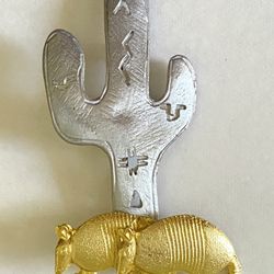 Silver & Gold Tone Ultra Craft Brooch