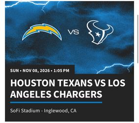 Chargers vs Texans