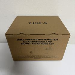 Cigar Humidor Cedar Wood Cigar Box with 2 Digital Hygrometer