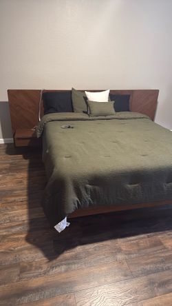 Article Queen Size Walnut Bedframe