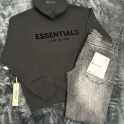 Black Essentials hoodie