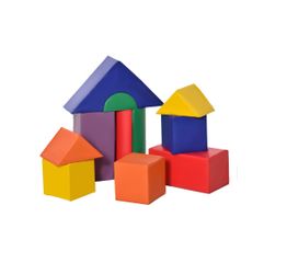 Soft play block and building set