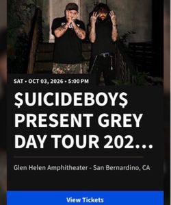 Grey Day Tour 2026 San Bernardino Tickets