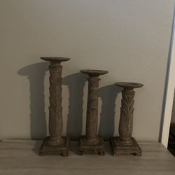 Set Of 3 Candle Holders