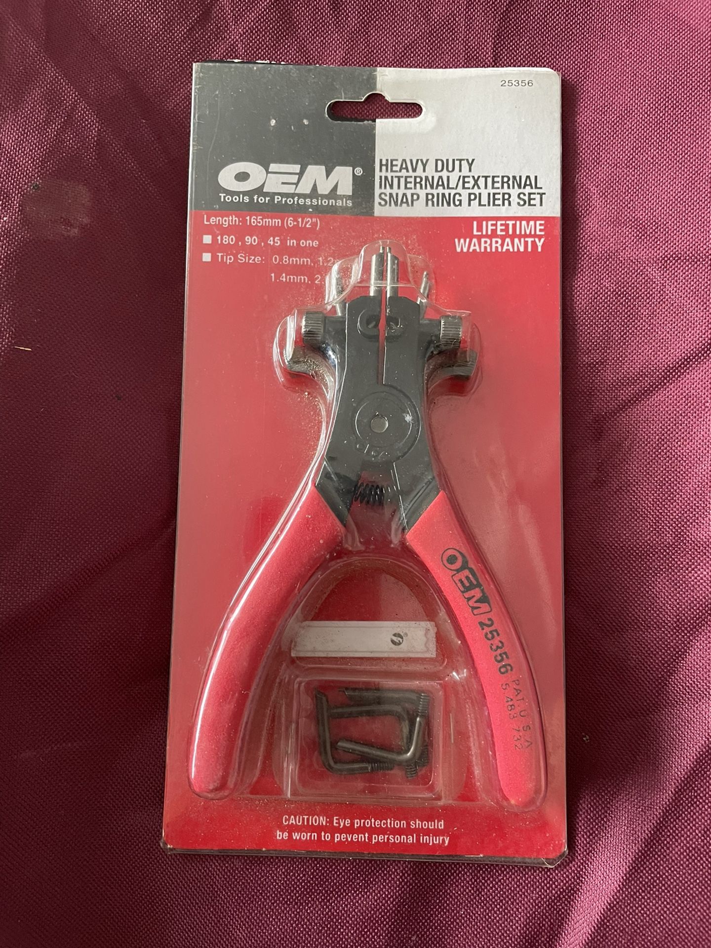 Heavy Duty Internal/external Snap Ring Plier Set