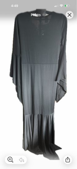 Halloween Black Long Dress Sz XL