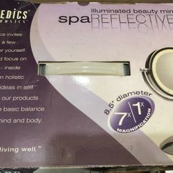 HoMedics Spa  Beauty Make Up Mirror -Iluminated / espejo con iluminacion,NEW