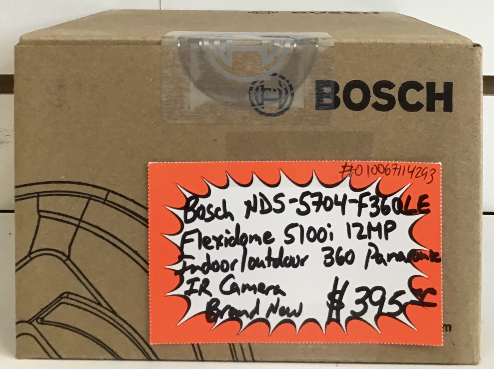 Bosch NDS-5704-F360LE Flexidome 5100i 12MP Indoor/ Outdoor 360 Panoramic IR Camera Brand New