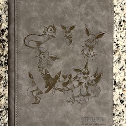 Eeveelution Pokemon Binder Engraved Custom