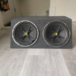 Two Kickers 12’ Inch Subwoofers