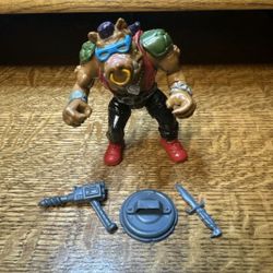 Vintage 1988 Bebop 100% Complete Teenage Mutant Ninja Turtle