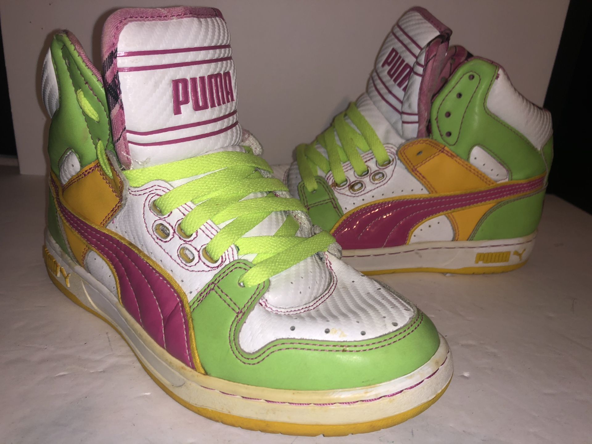 Puma high top sneakers size 6