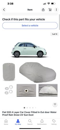 Fiat 500 New Car Cover 