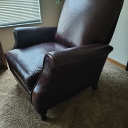 Brown Leather Recliner 