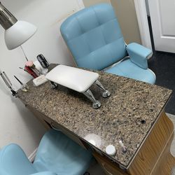 Manicure Table And Pedicure Chair 