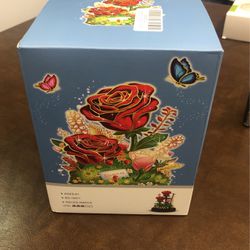 Gift-Red Rose Flower Bouquets Building Toys