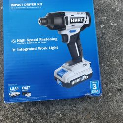 Hart Impact Driver Kit 20v 