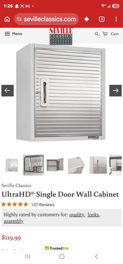 Seville Classics UltraHD Single Door Wall Cabinet