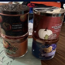 75  For All !!!!New Fall Candle Lot Bath And Body Works 