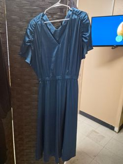 Anne Taylor  aize small turquoise dress