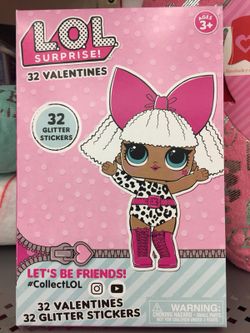 LOL Big Surprise Valentine Cards ♥️ Doll Confetti Pearl