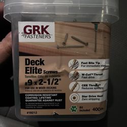 Deck Elite Screws #9 X 2-1/2”