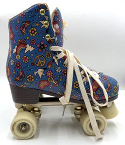 Impala Quad Roller Skates Sidewalk Model Women’s 9 / EU 40 – Retro Peace & Love Design
