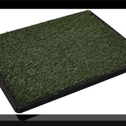 Artificial Grass Puppy Pee Pad for Dogs and Small Pets - 20x25 Inch, Reusable 3-Layer Turf Pads for Dogs with Tray - Indoor and Outdoor Fake Grass Pot