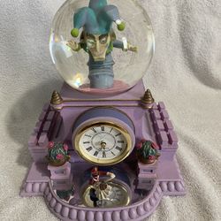 Disney Fantasia Jealous Jack Snow Globe Clock