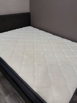 Full size Bed frame and Mattress