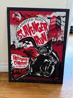 Classified Moto “Scavenger Run” Foam-Board Poster