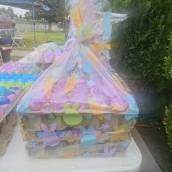 4 tray eggs flour and confetti’