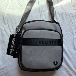 True Religion Crossbody Bag Gray NWT Authentic MSRP $75