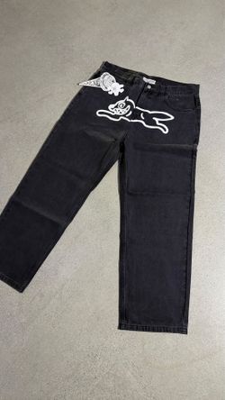 Purple jeans, ice cream pants