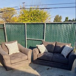 Lane home furnishing loveseat, and cuddle chair 2  piece Set Albany Pewter/basta Silver 6485 Brand New 