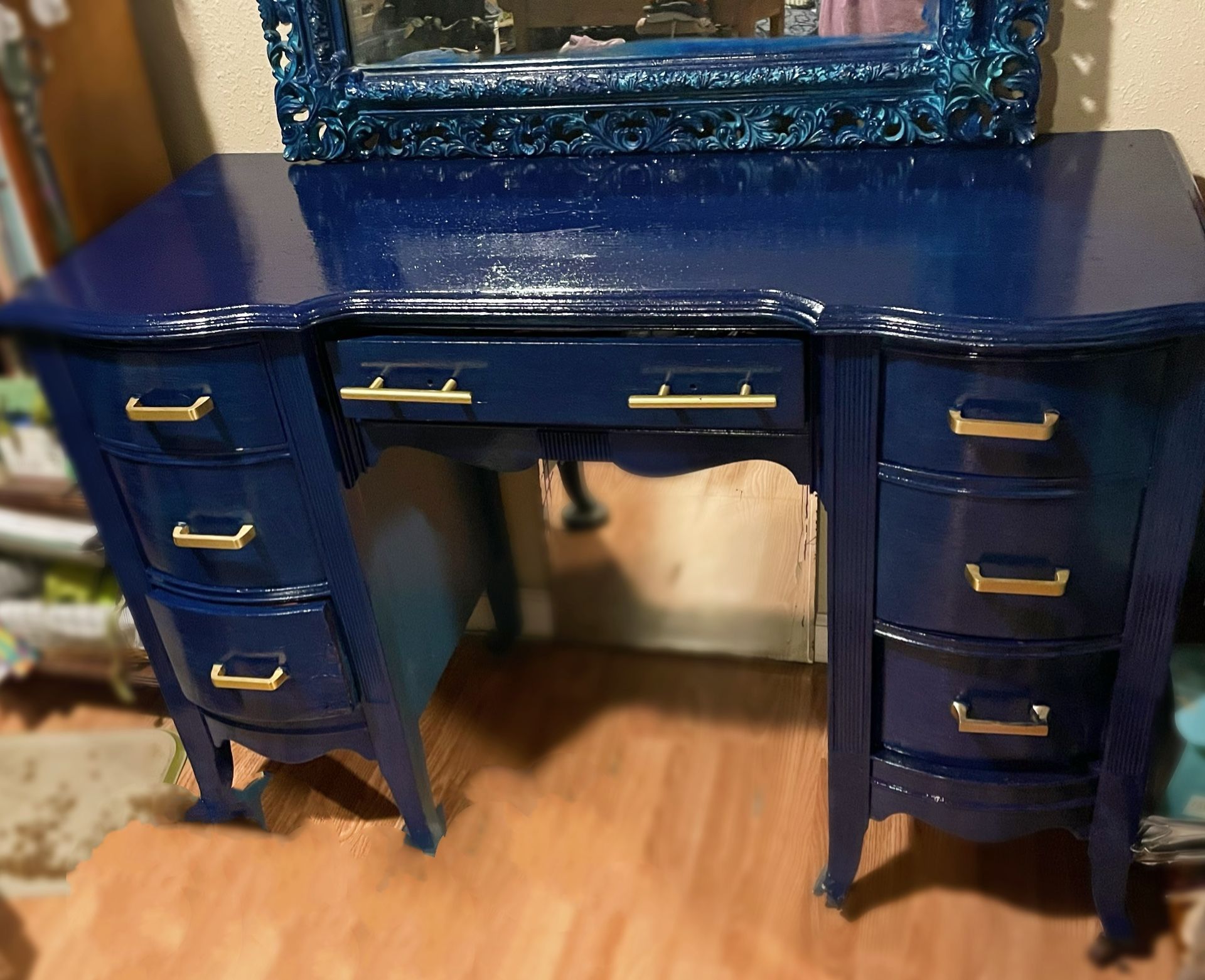 Antique Refurbished Vanity Desk