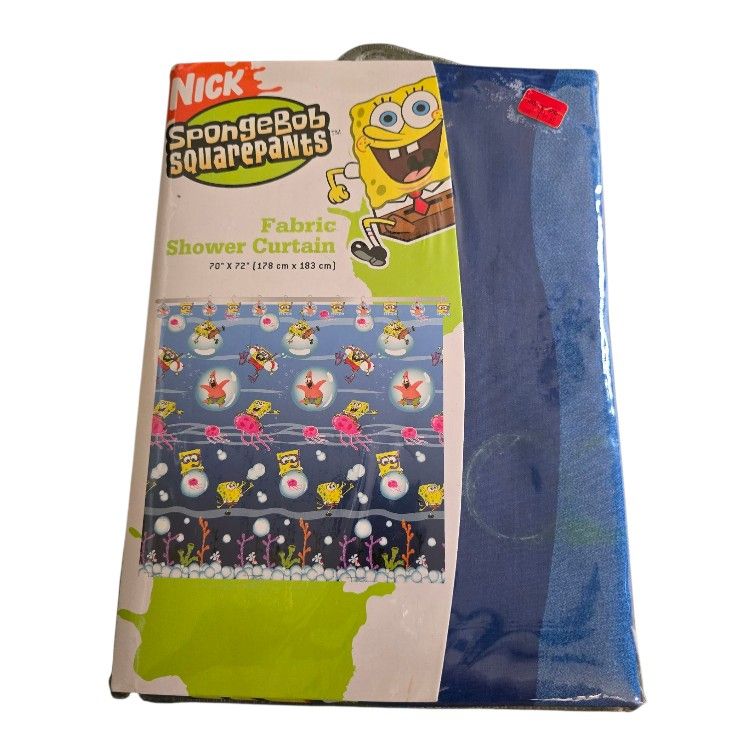Spongebob Squarepants Fabric Shower Curtain