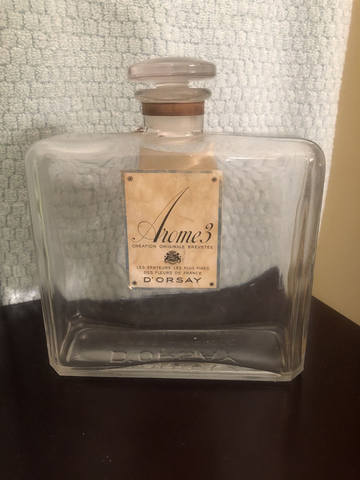 D’Orsay Vintage LARGE Perfume glass bottle