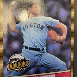 Roger Clemons Baseball Card