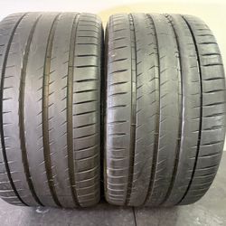 315 30 22    Michelin  Pilot Sport 4S   2 Used Tires 90% -95% Life 