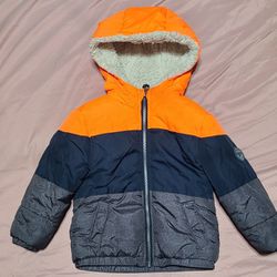 Winter Jacket with Sherpa Lining Heavyweight Puffer Jacket