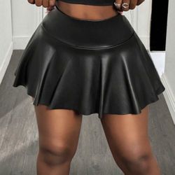 Black skirt with shorts under 