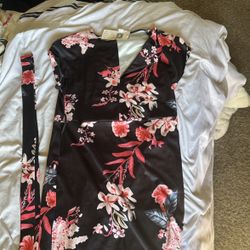 Japanese Influenced Cherry Blossom Cocktail Dress- Brand New
